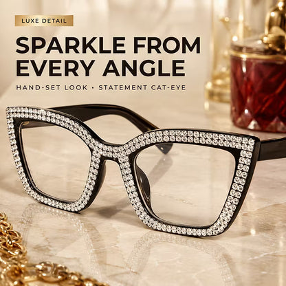 Women's Sparkle Cat Eye Reading Glasses