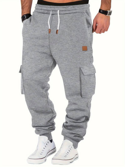 Men’s Classic Tapered Joggers with Drawstring Waist