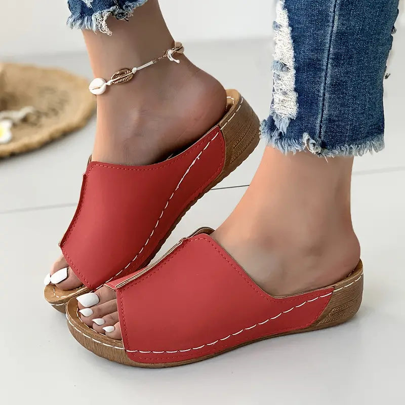 Women's Stylish Platform Slip-On Comfort Sandals