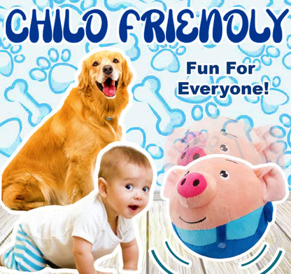 Interactive Bouncing Pig Dog Toy with USB Rechargeable Motion