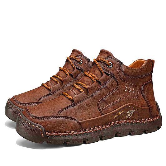 Handcrafted Men's Leather-Look Shoes – Comfortable Everyday Wear