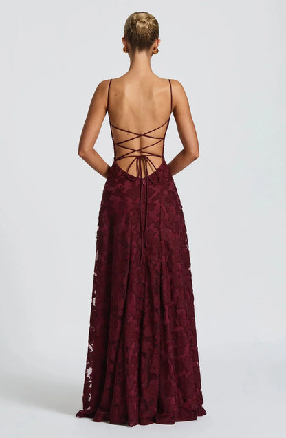 Women's Elegant Lace Maxi Gown