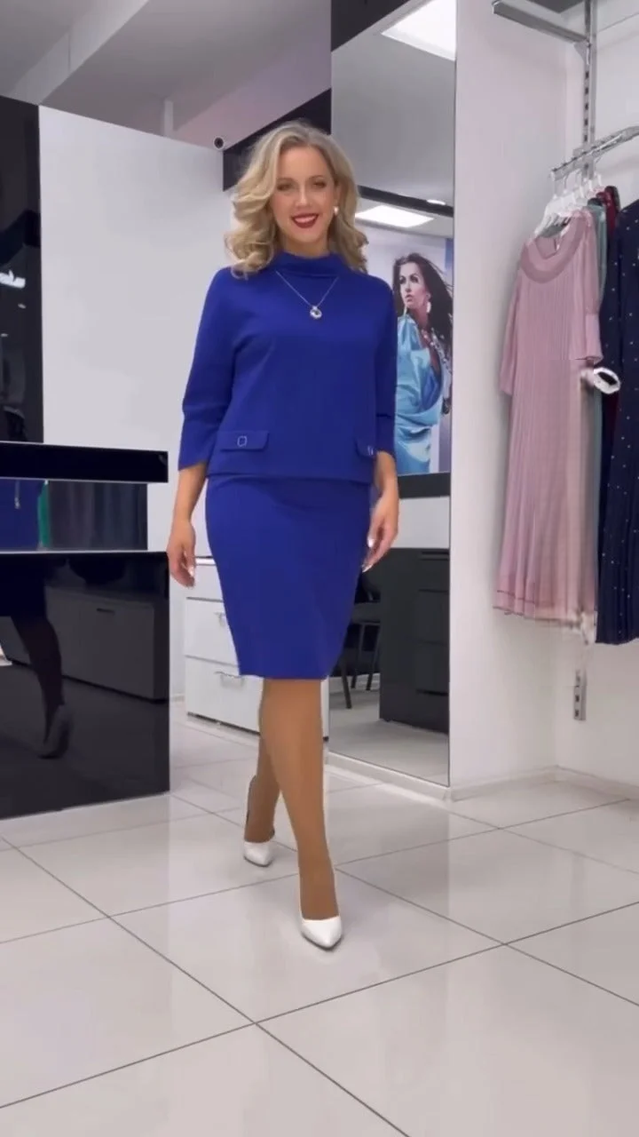 Women’s Casual Two-Piece Pencil Skirt Set