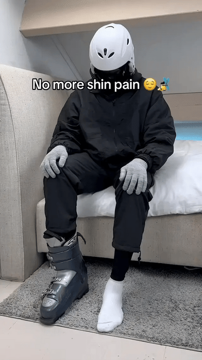 Ski Boot Shin Protection Sleeve with Honeycomb Padding