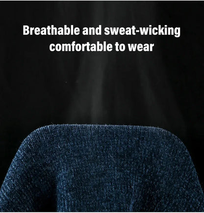 Men’s Fleece-Lined Chenille Knit Winter Jumper