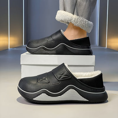 Men's Plush Lined Winter Slip On Shoes