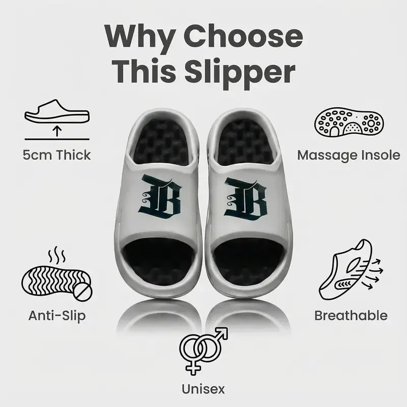 Thick-Sole Sport Slides