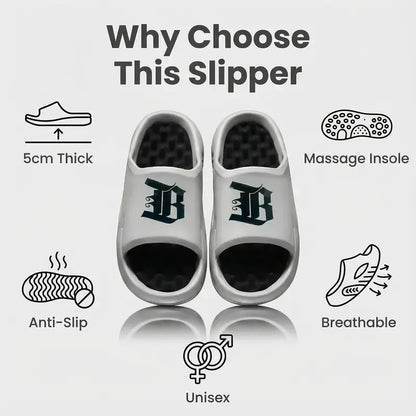 Thick-Sole Sport Slides