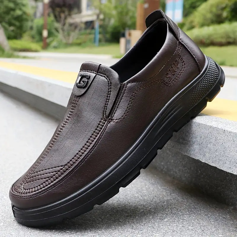 Men's Premium Leather-Look Loafers
