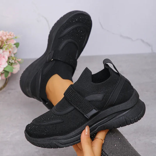 Women's Mesh Strap Platform Trainers