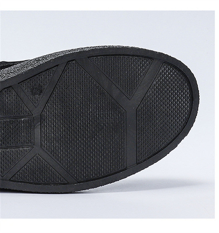 Men’s Breathable Suede Slip-On Thick-Sole Casual Shoes