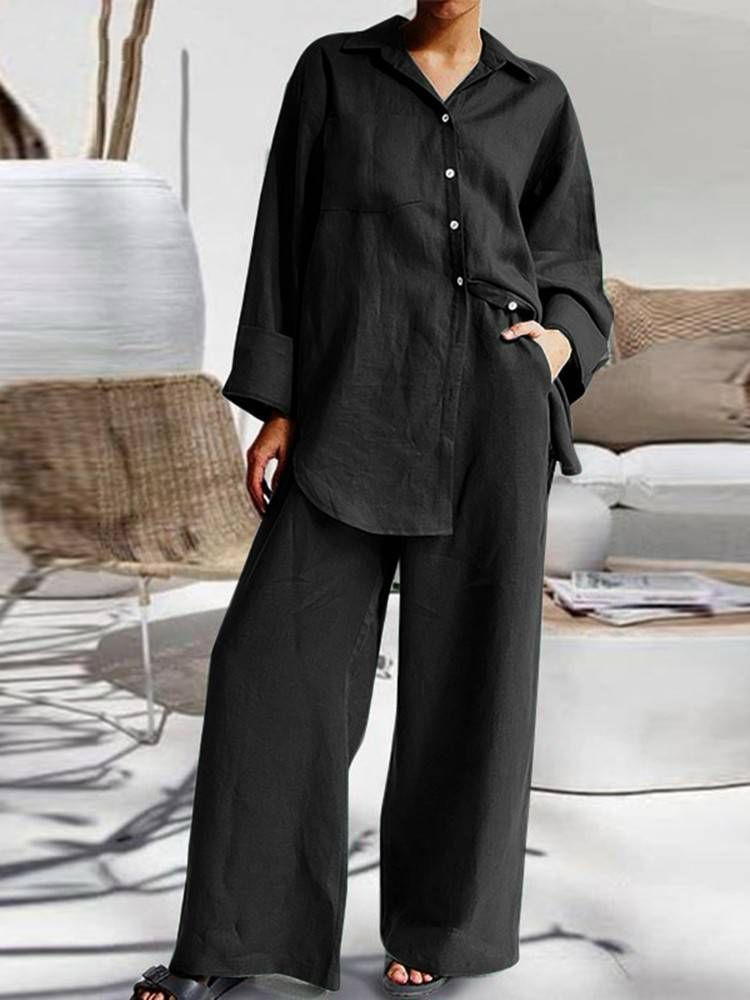 Relaxed Two-Piece Cotton Set