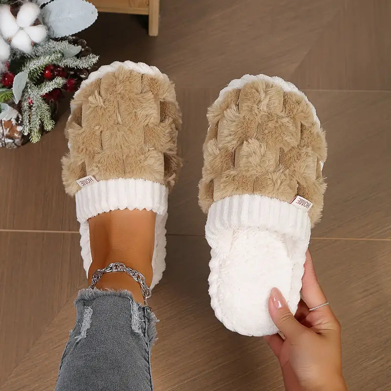 Fuzzy & Plush Closed Toe Slipper