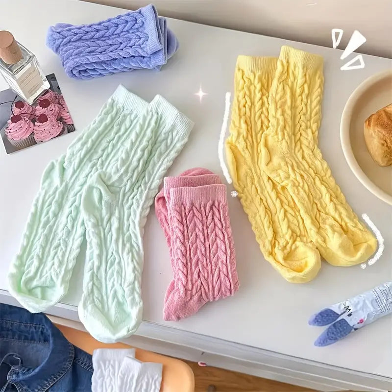 5 Pairs of Luxurious Soft Plush Socks
