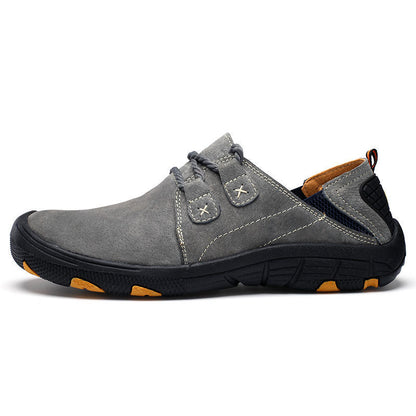Men’s Wide-Fit Pigskin Leather-Look Soft-Sole Driving Loafers