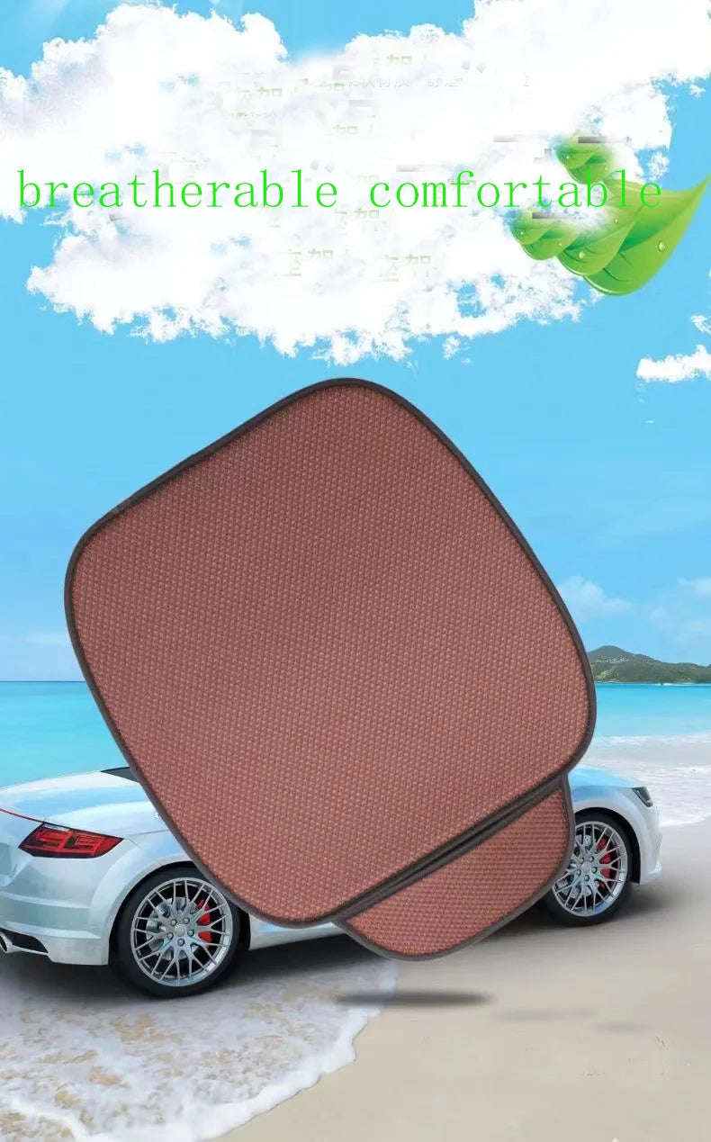 Ice Silk Cooling Car Seat Cushion Set