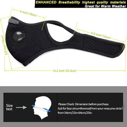 Reusable Filter Face Mask With Eye Shield
