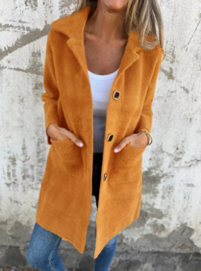 Women’s Casual Thick Lapel Coat