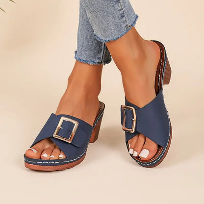 Women's Square Heel Sandals