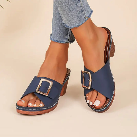Women's Square Heel Sandals