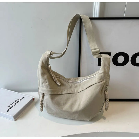 Women’s Multi-Pocket Nylon Crossbody Bag