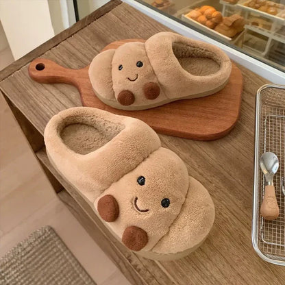 Cosy Memory Foam Plush Slip-On Slippers