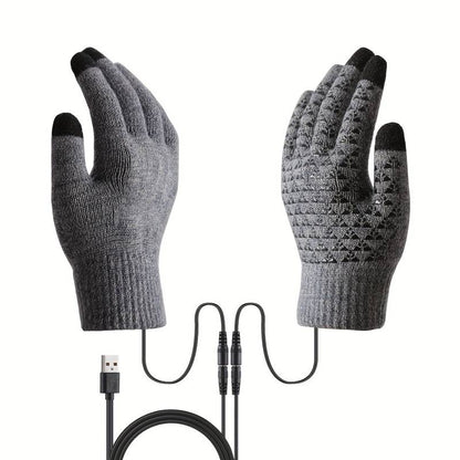 USB-Powered Heated Touchscreen Gloves with Auto Shut-Off