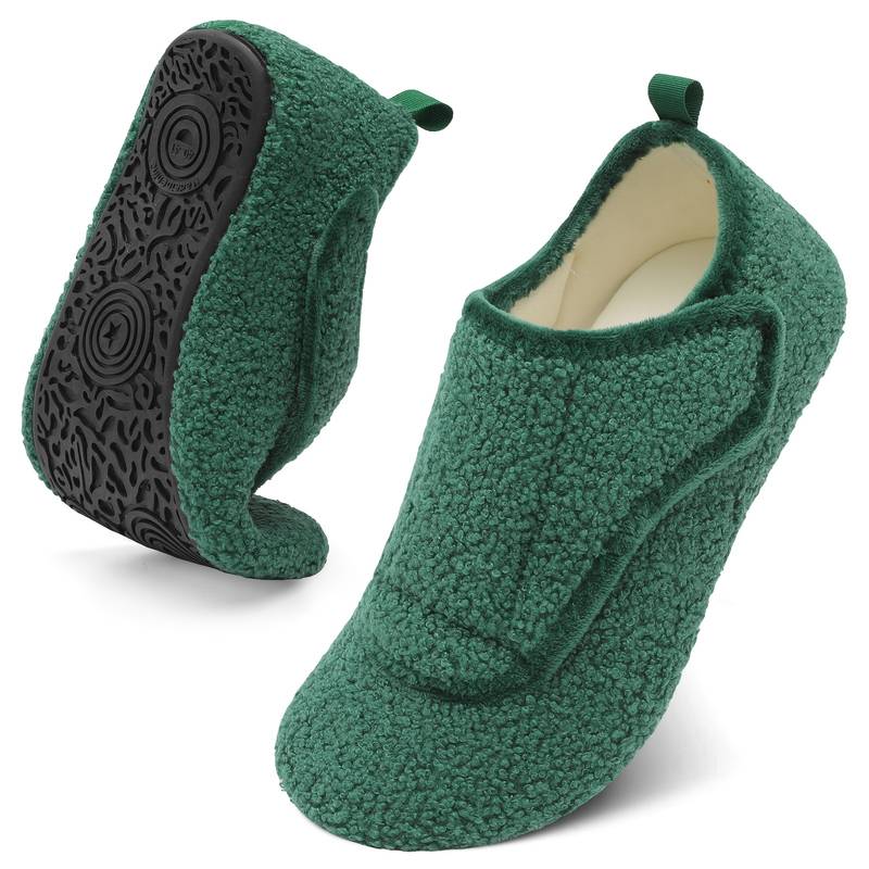 Women’s Wide Fit Adjustable Warm House Slippers