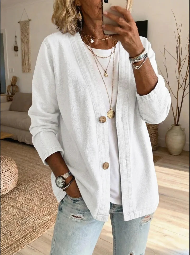 Women’s Casual Denim Button Cardigan