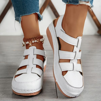 Women's Cut-Out Wedge Slingback Sandals