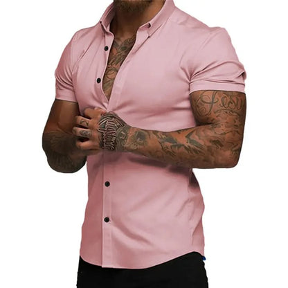 Men’s Slim-Fit Short-Sleeve Shirt