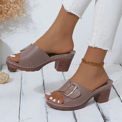 Women's Square Heel Sandals