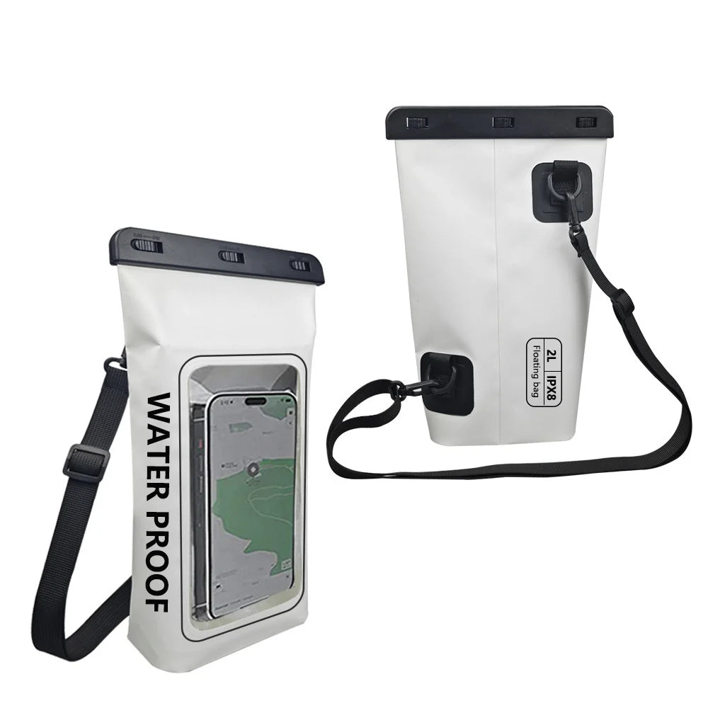2L Waterproof Crossbody Dry Bag with Phone Window