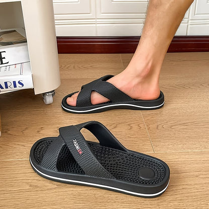 Men's Textured Sole Shower Slides