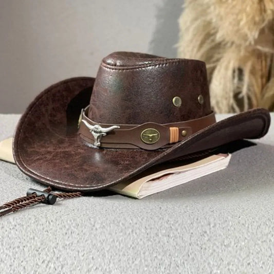 Men’s Western-Style Studded Cowboy Hat
