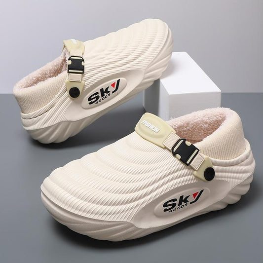 Men’s Cloud-Fleece Thermal Comfort Slippers