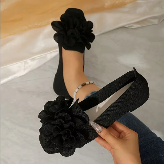 Women’s Floral Strap Comfort Ballet Flats