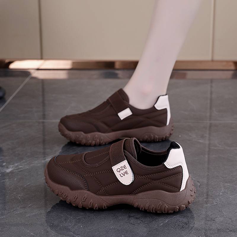 Women’s Strap-Fastened Comfort Trainers with Chunky Grip Sole