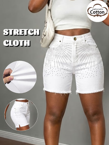 Women's High-Waisted Denim Shorts