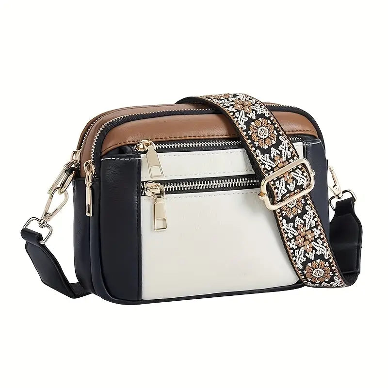 Women's Refined Leather-Look Shoulder Bag