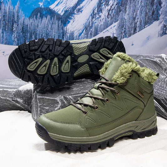 Men’s Waterproof Wide-Toe Hiking Work Boots