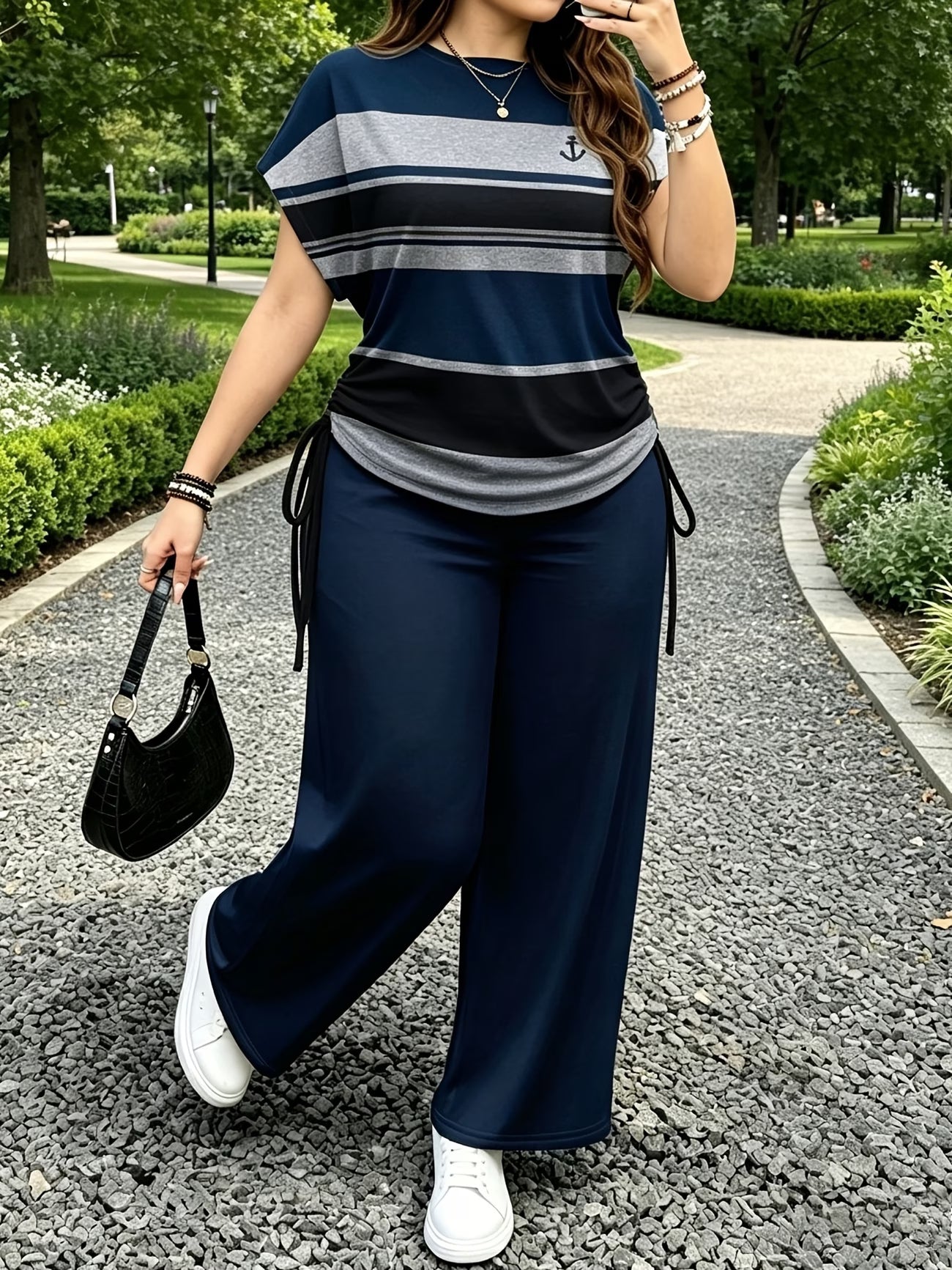 Women's Bow-Detail Two-Piece Set
