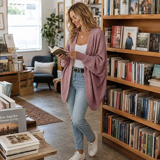 Women's Relaxed Batwing Knit Cardigan