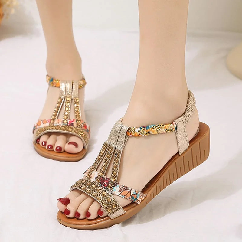 Women’s Rhinestone Open Toe Sandals