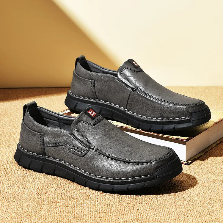 Men’s Leather-Look Loafers
