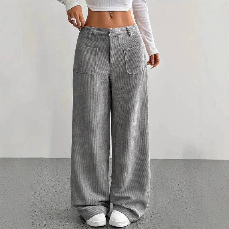 Women’s Soft-Touch High-Rise Relaxed Trousers