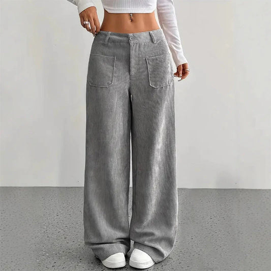 Women’s Soft-Touch High-Rise Relaxed Trousers