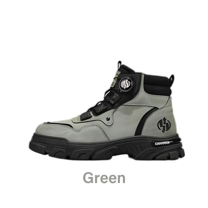 Men’s Swivel-Buckle Waterproof Grip Work Shoes