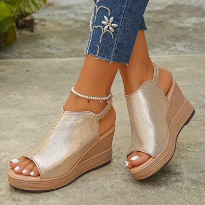 Women’s Peep-Toe Wedge Sandals