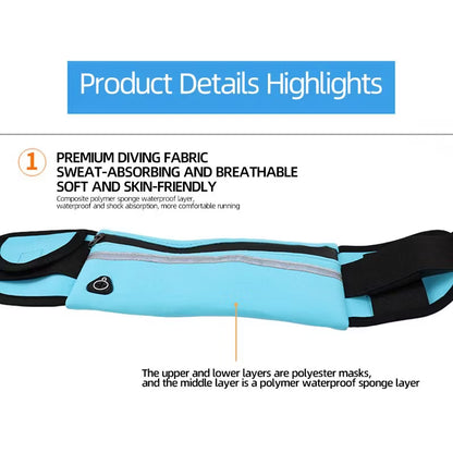 Running Waist Bag with Bottle Holder